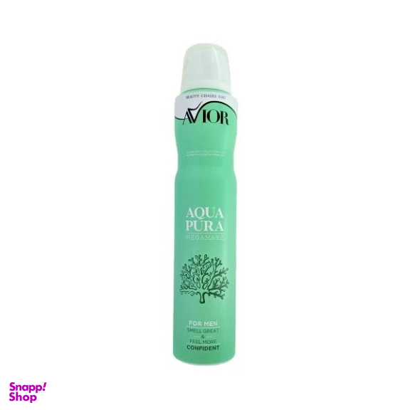 اسپری بدن اویور مدل megamare Aqua Pura حجم 200 میلی لیتر