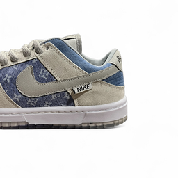 کتانی مردانه طرح نایکی مدل لویی ویتون کد SB رنگ آبی طوسی