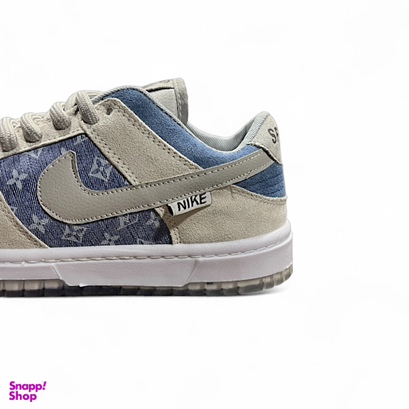 کتانی مردانه طرح نایکی مدل لویی ویتون کد SB رنگ آبی طوسی