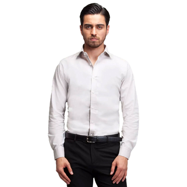 پیراهن مردانه آستین بلند ساده ست من کد PN100 رنگ کرم