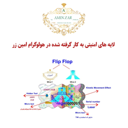 سکه گرمی طلا 18 عیار امین زر کد A001