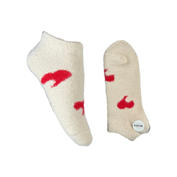 جوراب زنانه مچی پشمی طرح قلب کد 24243