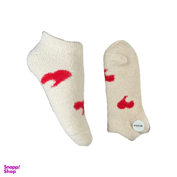 جوراب زنانه مچی پشمی طرح قلب کد 24243