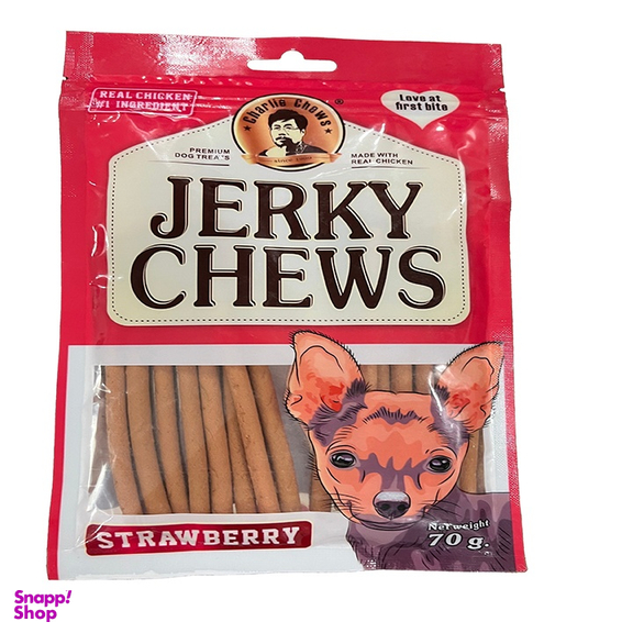 تشویقی سگ جرکی چیوز مدل توت فرنگی وزن 70 گرم