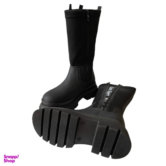 بوت زنانه طرح کلوین کلاین مدل CK21 رنگ مشکی