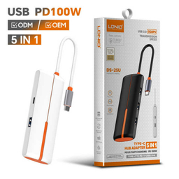 هاب 5 پورت USB-C الدنیو مدل DS-25u