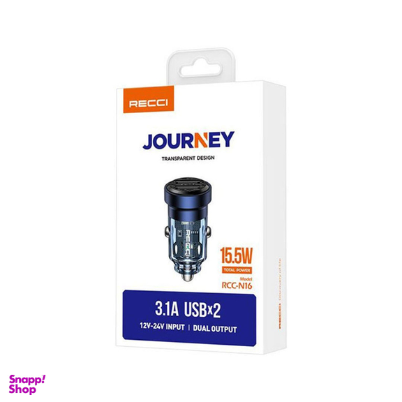 شارژر فندکی ماشین 15.5 وات رسی مدل RCC-N16