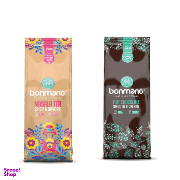 پودر چای ماسالا و هات چاکلت بن مانو مجموعه ۲ عددی