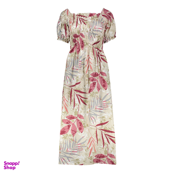 پیراهن ساحلی یقه خشتی زنانه ناتوسا مدل NT812-13