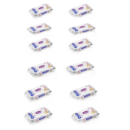 دستمال مرطوب کودک چانف مدل اقتصادی مجموعه 12 عددی