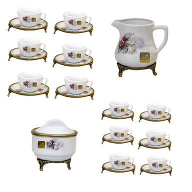 سرویس چای خوری 14 پارچه میراکل لیموژ کد 318