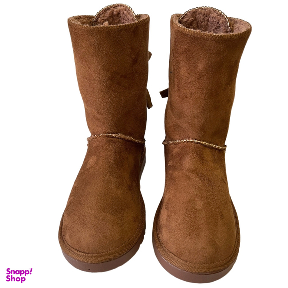 بوت زنانه طرح اگ مدل پشت بندی رنگ عسلی