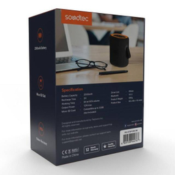 اسپیکر بلوتوثی قابل حمل پرودو مدل Soundtec PD-STSP12W-BK