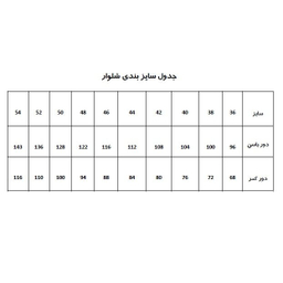 الگو خیاطی شلوار زنانه متد ترک مدل 2023 سایز 36 تا 52 بسته 9 عددی