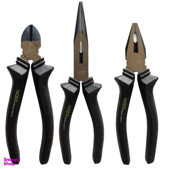 انبر دست و سیم چین و دم باریک نیدر مدل AJ-NDR-3PACK