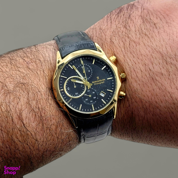 ساعت مچی عقربه ای مردانه رومانسون کد 2085BK-GD