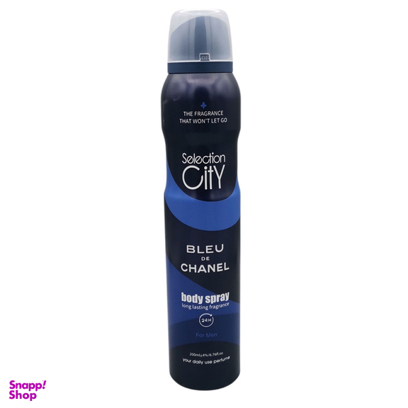 اسپری مردانه سلکشن سیتی مدل Blue De Chanel حجم 200 میلی لیتر