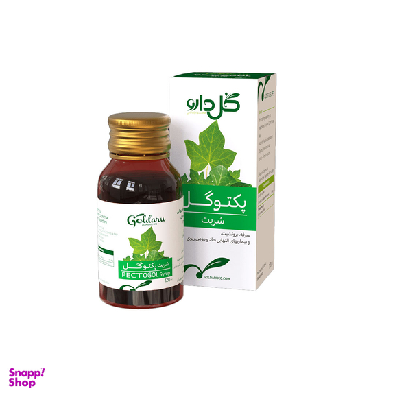 شربت گیاهی پکتوگل گل دارو حجم 120 میلی لیتر