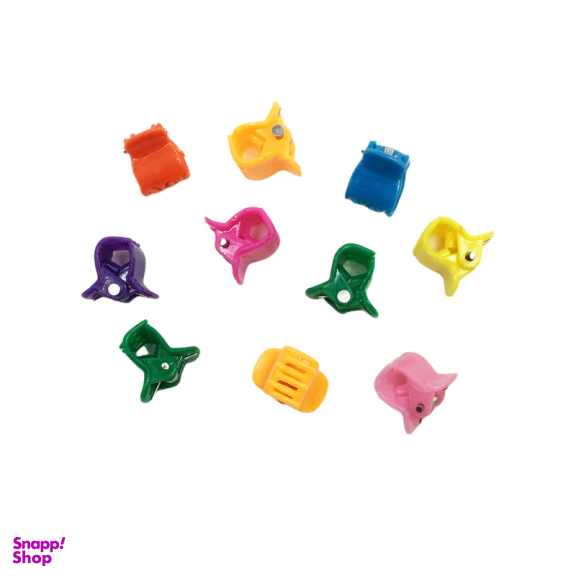 کلیپس مو زنانه سایز کوچک بسته 10 عددی