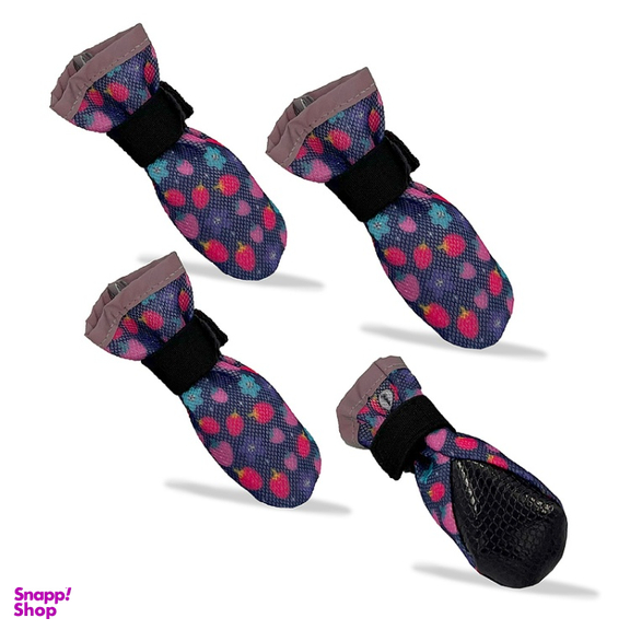 پاپوش سگ تادو طرح تنفسی کد PT106 سایز 5 بسته 4 عددی