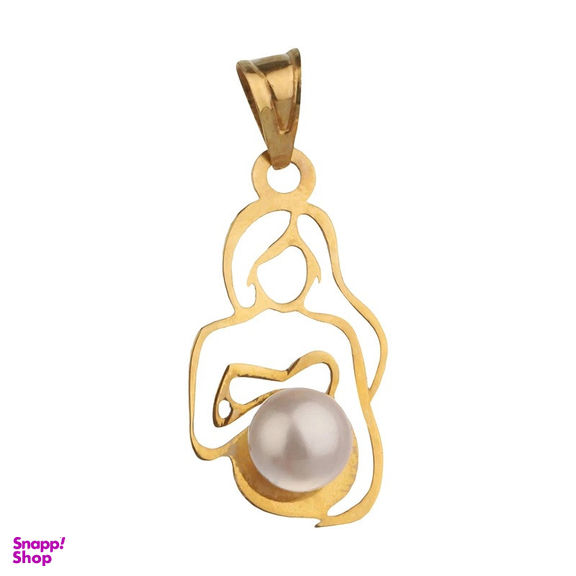 آویز گردنبند طلا 18 عیار زنانه وی وی گلد گالری مدل va.1991 مادر 6007