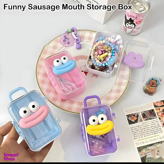 چمدان فانتزی اکسسوری طرح لبخند