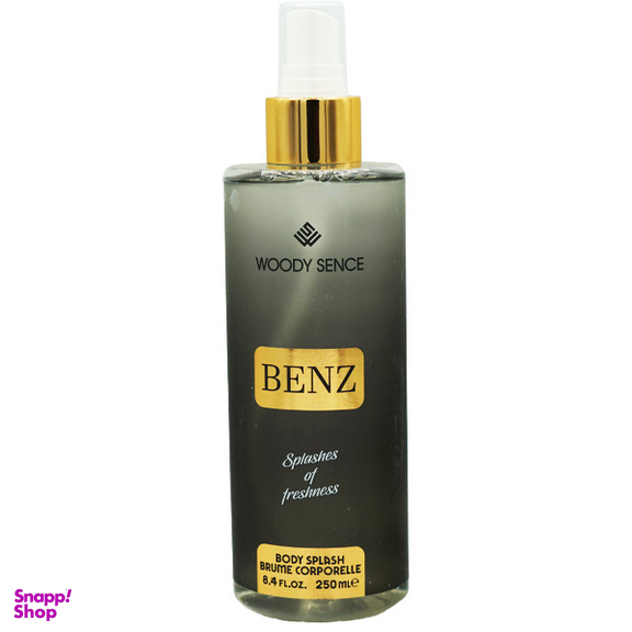 بادی اسپلش مردانه وودی سنس مدل BENZ حجم 250 میلی‌لیتر