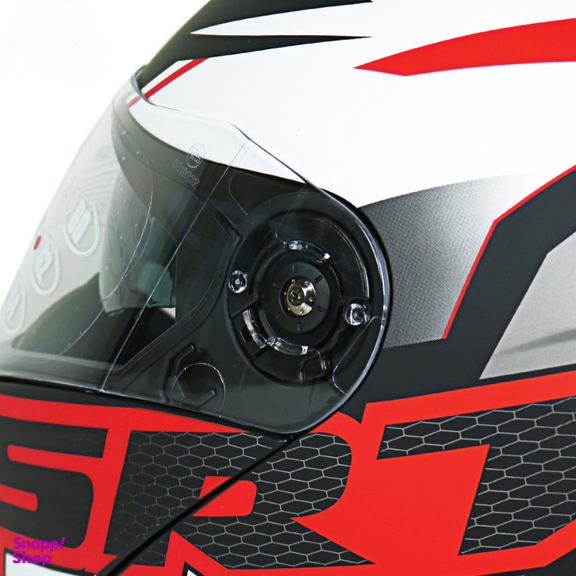 کلاه کاسکت راپیدو مدل 950 طرح SRT RED به همراه کاور