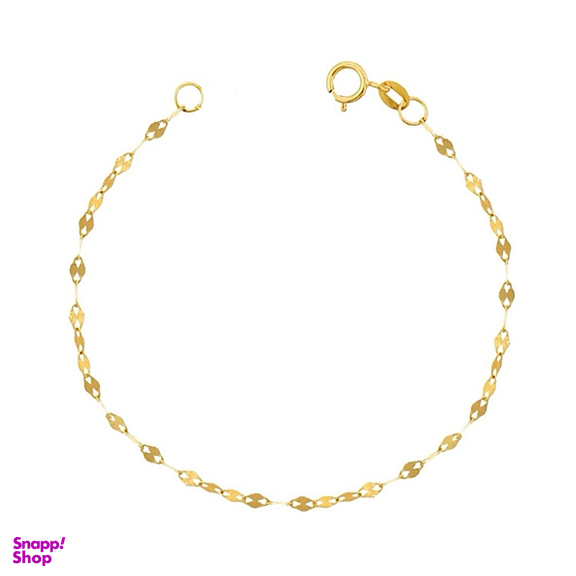 دستبند طلا 18 عیار زنانه طرح پولکی کد 00286