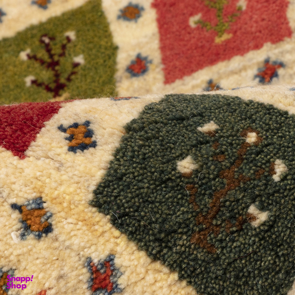 گبه دستباف سی پرشیا کد 122573 سایز 1.25x0.85 متر