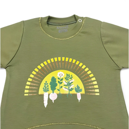 ست دو‌ تکه تیشرت و شلوار نوزاد به‌آوران طرح دلژین