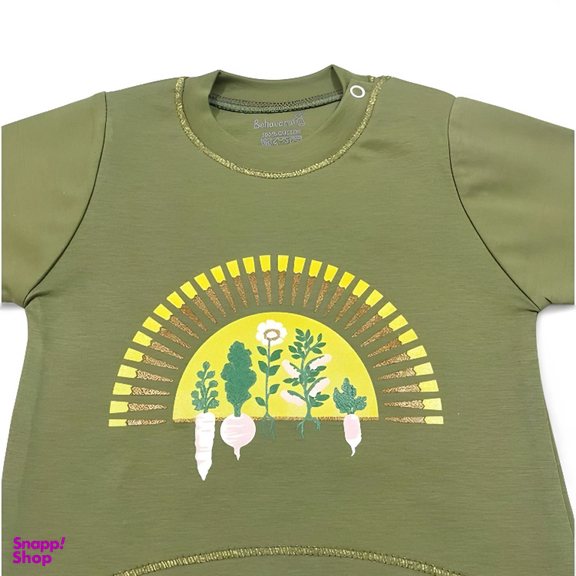 ست دو تکه تیشرت و شلوار نوزاد بهآوران طرح دلژین