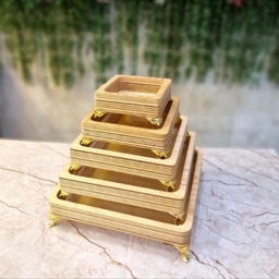 ست سرو 5 تکه مدل مربع پایه دار کد 116