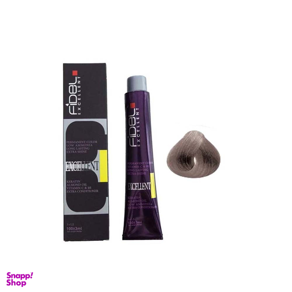 رنگ مو فیدل اکسلنت شماره 6.01 رنگ بلوند خاکستری طبیعی تیره حجم 100 میلی لیتر