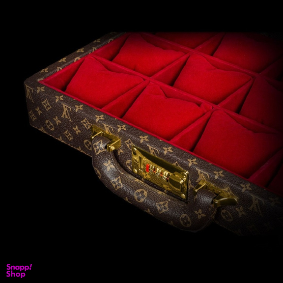 جعبه ساعت 12 خانه طرح لویی ویتون کد TW-2481