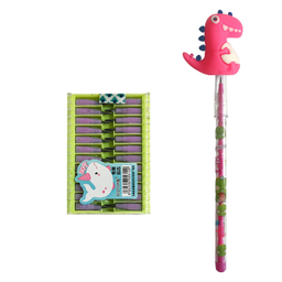 مداد فشنگی طرح دایناسور تپلکی کد 5 به همراه 24 عدد نوک اضافه