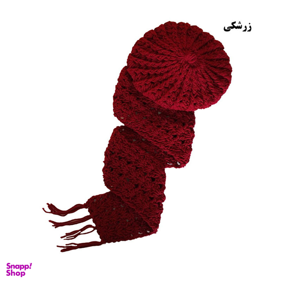 ست کلاه و شال گردن بافتنی مدل 00121
