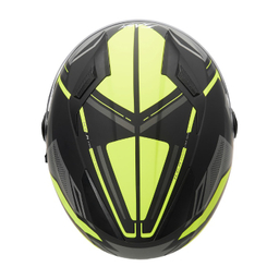 کلاه کاسکت بدون فک فلش مدل 868 matt black-neon yellow