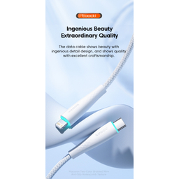 کابل دیتا USB-C به Lightning توکی مدل BMH05 طول 2 متر