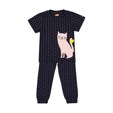 ست لباس راحتی دخترانه مادر مدل لارا رنگ سرمه ای