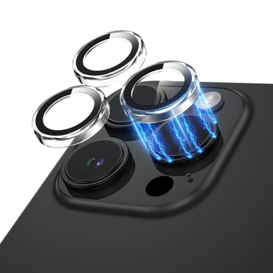محافظ لنز دوربین موبایل گرین لاین مدل Trio مناسب اپل iPhone 15 Pro Max