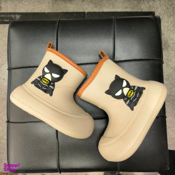 بوت پسرانه مدل ویانزا بتمن رنگ کرم