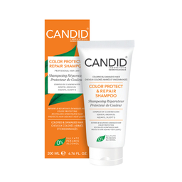 شامپو کاندید مدل تثبیت رنگ و ترمیم کننده مو حجم 200 میلی لیتر