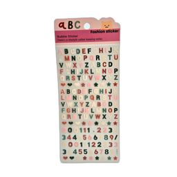 برچسب برجسته حروف انگلیسی کد ZW-BY07