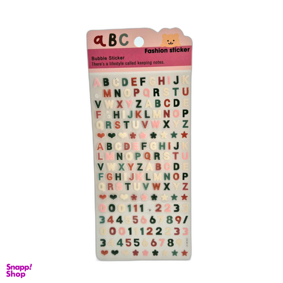 برچسب برجسته حروف انگلیسی کد ZW-BY07