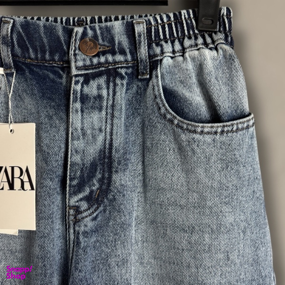 شلوار بگ مردانه طرح ZARA کد 3488 رنگ آبی