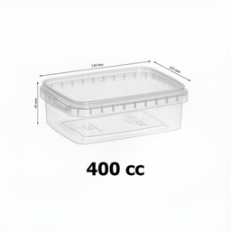 ظرف نگهدارنده مدل فریزری و مایکروویوی پلمپ شونده کد 400cc بسته 40 عددی