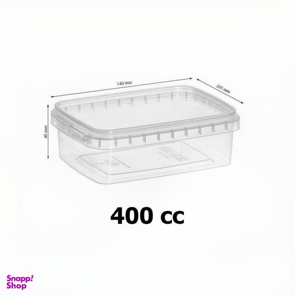 ظرف نگهدارنده مدل فریزری و مایکروویوی پلمپ شونده کد 400cc بسته 40 عددی