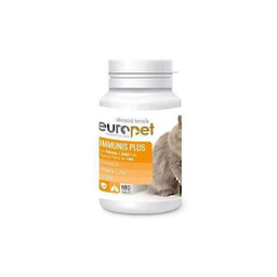 قرص مکمل تقويت سيستم ايمني گربه مدل Europet Immunis بسته 100 عددی