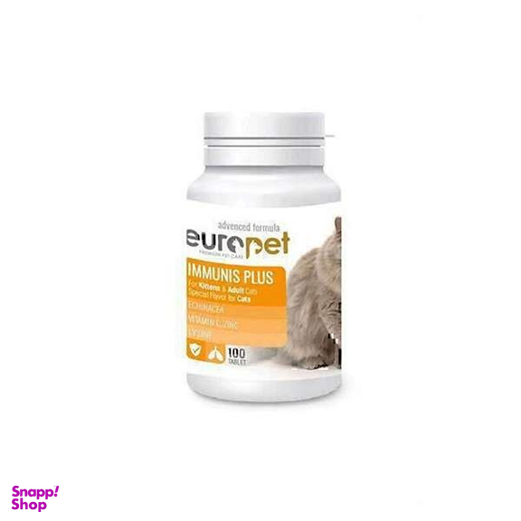 قرص مکمل تقويت سيستم ايمني گربه مدل Europet Immunis بسته 100 عددی